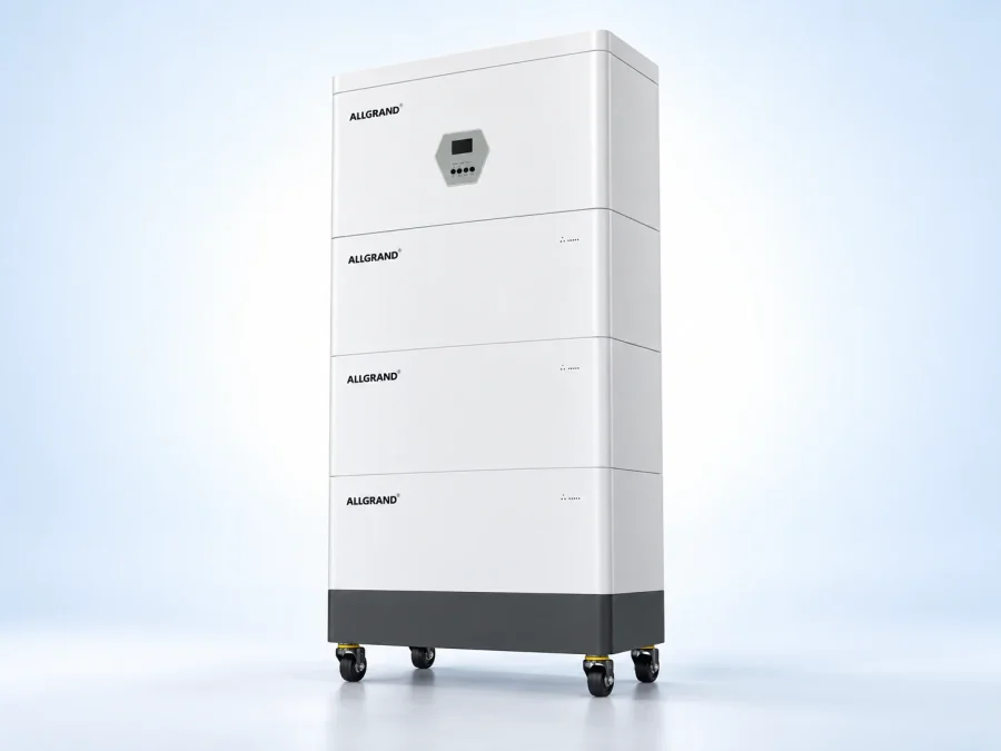 Ultra-thin stacked energy storage system, opposite angle view