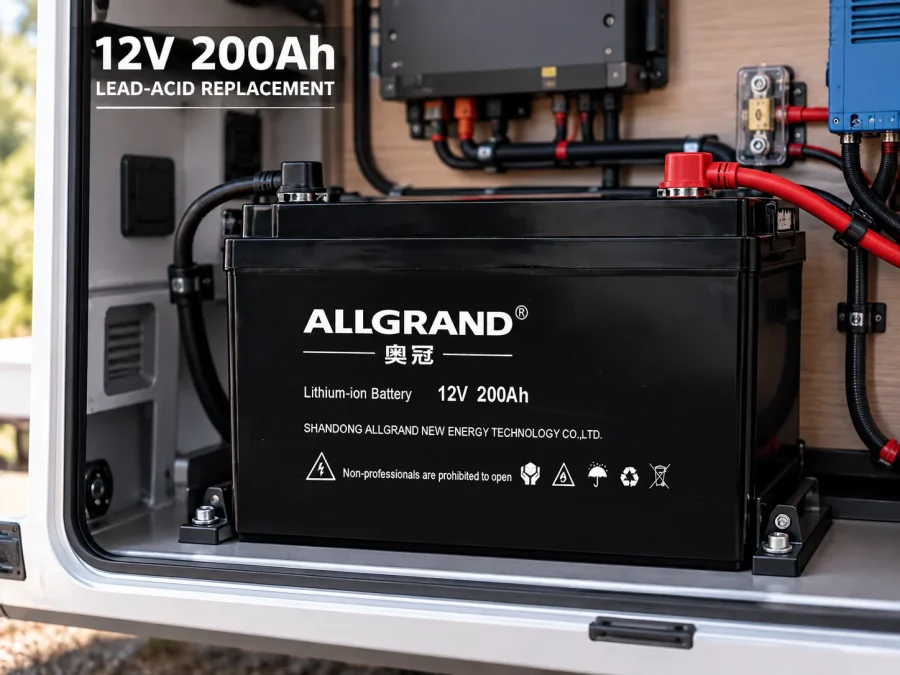 Lead-to-lithium replacement battery, application view