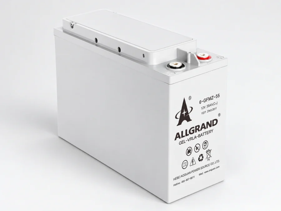 6-GFMZ-55 battery model, view 1